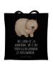 Mr. & Mrs. Panda Stoffbeutel Wombat mit Spruch in Schwarz