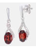 Diamant L'éternel Ohrhänger aus 375 Weißgold mit Diamant mit Granat