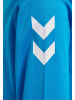 Hummel Trainingsanzug ohne Kapuze für Kinder mit Hummel Logo in Dunkelblau-Hellblau