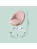 SONGMICS Bürostuhl Lenna in Rosa - (B)60 x (H)(80-90) x (T)60 cm