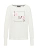 ELBSAND Langarm T-Shirt Iruna in Cloud White Multi 2