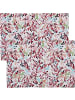Sander Jacquard, Baumwollmischung Tischset 2er-Pack Coral in bunt