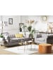 Beliani 2-tlg Sitzgruppe CHESTERFIELD in Grau/Braun