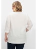 sheego 3/4-Arm-Shirt in offwhite bedruckt