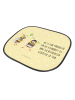Mr. & Mrs. Panda Sonnenschutznetz Hummeln Kleeblatt mit Spruch in Gelb Pastell