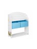 relaxdays Kinderregal Lagerfeuer in Bunt - (B)82,5 x (H)98 x (T)30 cm