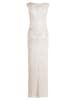 Vera Mont Abendkleid im Glitzer-Look in Cream/Silver