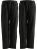 Erwin Müller Sweat Freizeithose 2er-Pack in schwarz