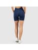 SMILODOX Shorts Amaze Scrunch in Marineblau