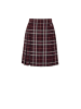 Dolce & Gabbana Bordeaux Wolle Mini Rock