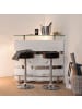 home24 Barhocker Vincent in Schwarz / Chrom