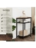tectake Beistelltisch York 45,5 x 36 x 75,5 cm, Industrial Holz dunkel, rustikal