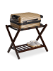 relaxdays Kofferständer in Braun - (B)66x (H)54,5 x (T)44,5 cm