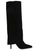 VAN HILL Klassische Stiefel Daphne in Schwarz Velours