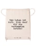 Mr. & Mrs. Panda wander rucksack Das Leben ist kurz.... mit Spruch in Creme