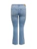 ONLY Carmakoma Curvy Schlaghosen Jeans Plus Size Skinny Denim Flared Pants in Blau