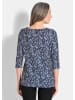 GOLDNER Jerseyshirt Halbarm Viskoseshirt im Allover-Design in lila / gemustert