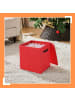relaxdays Weihnachtskugel-Aufbewahrungsbox in Rot - (B)36,5 x (H)40 x (T)36,5 cm