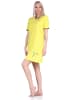 NORMANN kurzarm Nachthemd Zitronen - 73176 in gelb