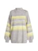 IZIA Damen Pullover in Grau Mehrfarbig