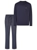 hajo Schlafanzug Premium Cotton in Dunkelblau