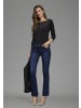 Laura Scott 3/4-Arm-Shirt in schwarz