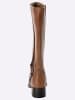 sheego Weitschaftstiefel in cognac