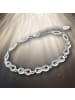 LOTUS silver Unendlich Armband 925 Sterling Silber ca. 16cm weiß, silber