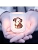 Mr. & Mrs. Panda Windlicht Glas Hund Entspannen ohne Spruch in Transparent