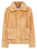 myMo Damen Jacke Aus Kunstfell in Kamel