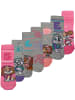 Paw Patrol 7er Pack Paw Patrol Socken Sneaker Kindersocken Söckchen in grau/rosa