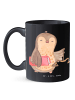 Mr. & Mrs. Panda Kaffeebecher Jurist Herz ohne Spruch in Schwarz