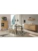 Furn.Design Vitrine Eiche Artisan, schwarz 53 cm, Vitrinenschrank skandinavisch