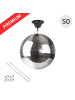 SATISFIRE Spiegelkugel 50cm mit Motor in silber