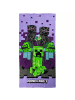 Minecraft Purple Badetuch, Strandtuch 70x140cm 100% Baumwolle