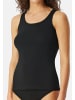 Schiesser Unterhemd / Top 95/5 Modern Cotton in Schwarz
