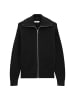 Marc O'Polo DENIM Strickjacke regular mit Kragen in Schwarz