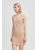 b.young Kleid Regular Fit Mini Spaghettiträger figurbetonend in Beige