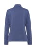 GOLDNER Kuschelweiche Strickfleece-Jacke in schieferblau / melange