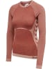 Hummel T-Shirt L/S Hmlclea Seamless Tight T-Shirt Ls in WITHERED ROSE/ROSE TAN MELANGE