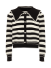 VIRITA Women Cardigan in Schwarz Weiss