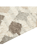Beliani Kelim KAGHTSRASHEN in Bunt/Beige/Grau - (W) 80 x (L) 150 cm