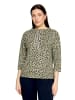 Betty Barclay Sweatshirt mit Kragen in Khaki/Khaki