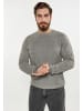 DreiMaster Herren Pullover in Grau Melange