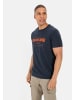 Camel Active T-Shirt mit Print aus nachhaltigem Organic Cotton in Dunkelblau/Orange