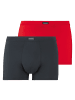 Bruno Banani Boxershort 2er Pack in Schwarz/Rot