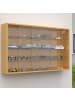 VCM  Hängevitrine Wandvitrine Sammel Deko Drivalo XL in Honig-Eiche