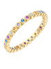 Glanzstücke München Ring aus Sterling Silber mit Zirkonia in gelbgold