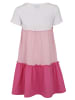 Kidsworld Jerseykleid in weiß-rosa-pink