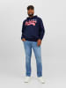 Jack & Jones Kapuzenpullover Plus Size Hoodie mit Print JJELOGO in Navy